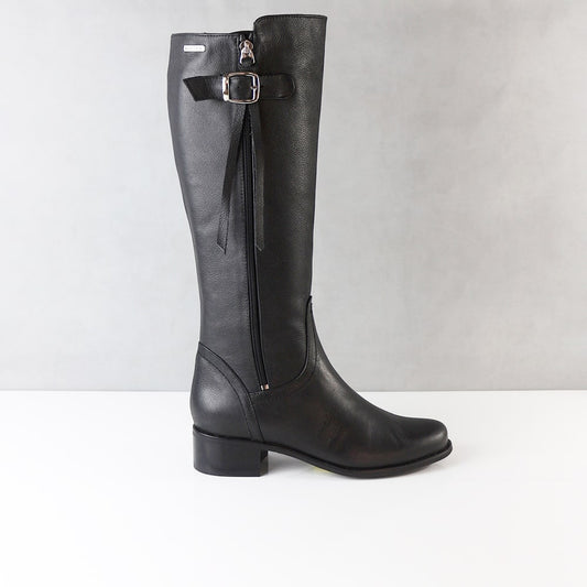 BOTAS PARA MUJER HIEDRA CUERO NEGRO