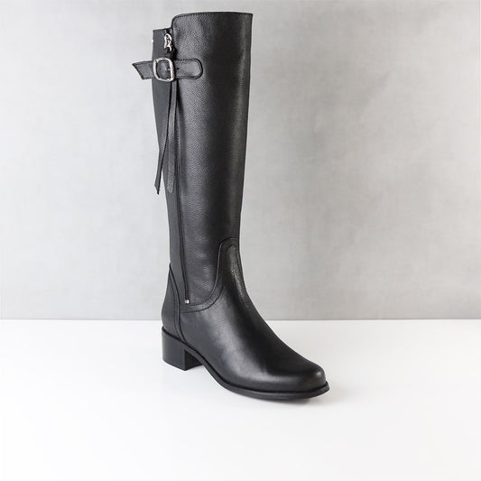 BOTAS PARA MUJER HIEDRA CUERO NEGRO