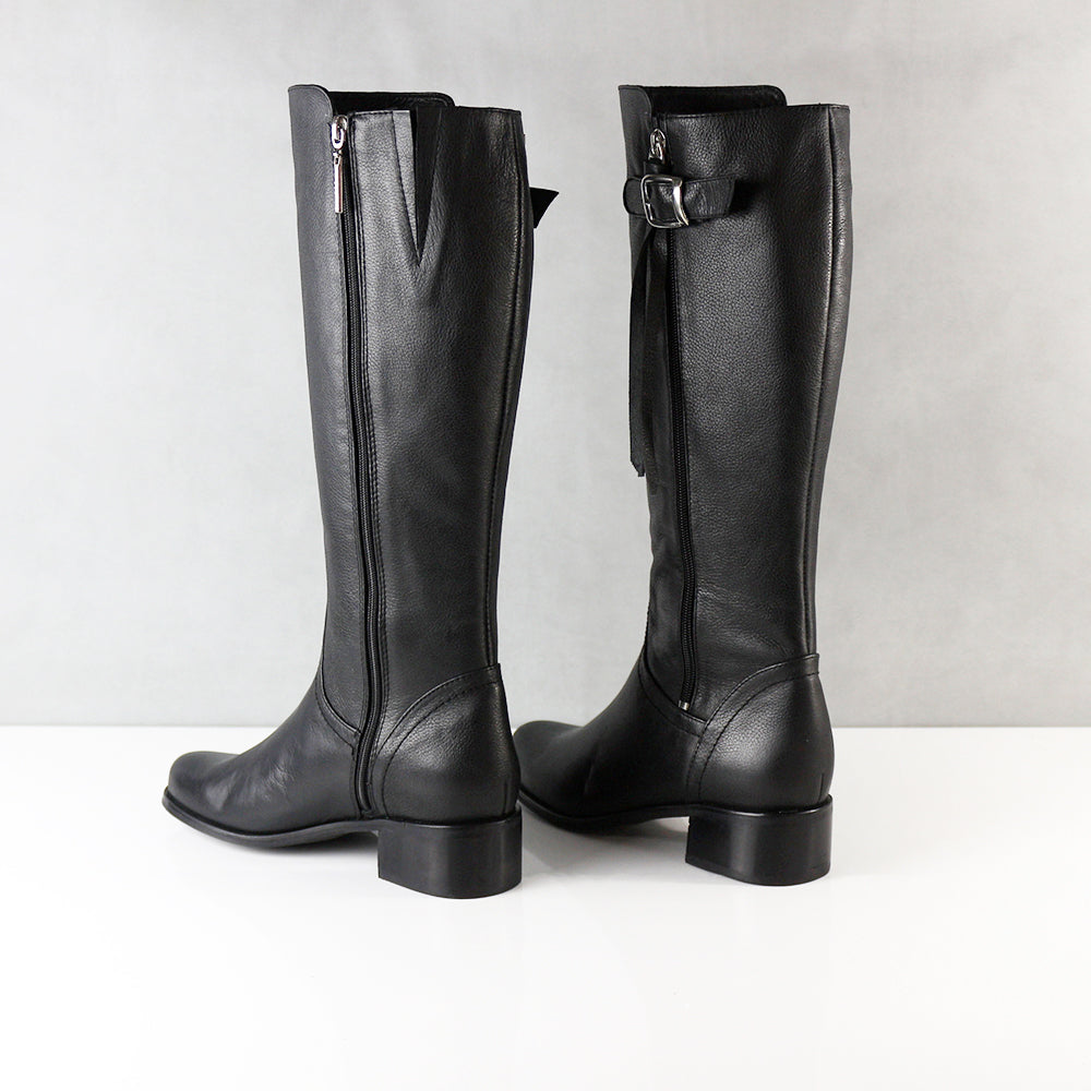 BOTAS PARA MUJER HIEDRA CUERO NEGRO