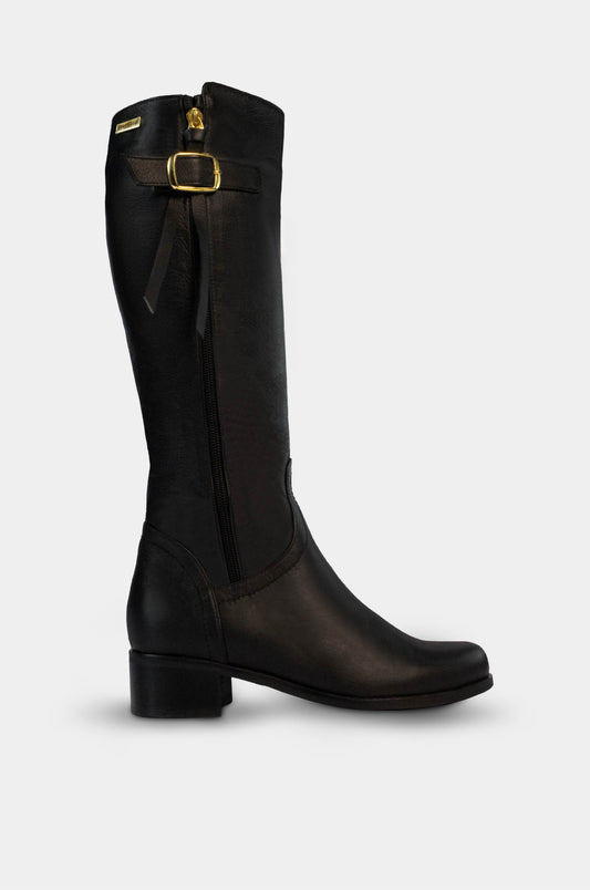 BOTAS PARA MUJER HIEDRA CUERO NEGRO
