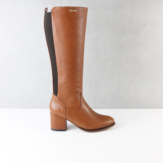 BOTAS PARA MUJER USELIA CUERO MIEL