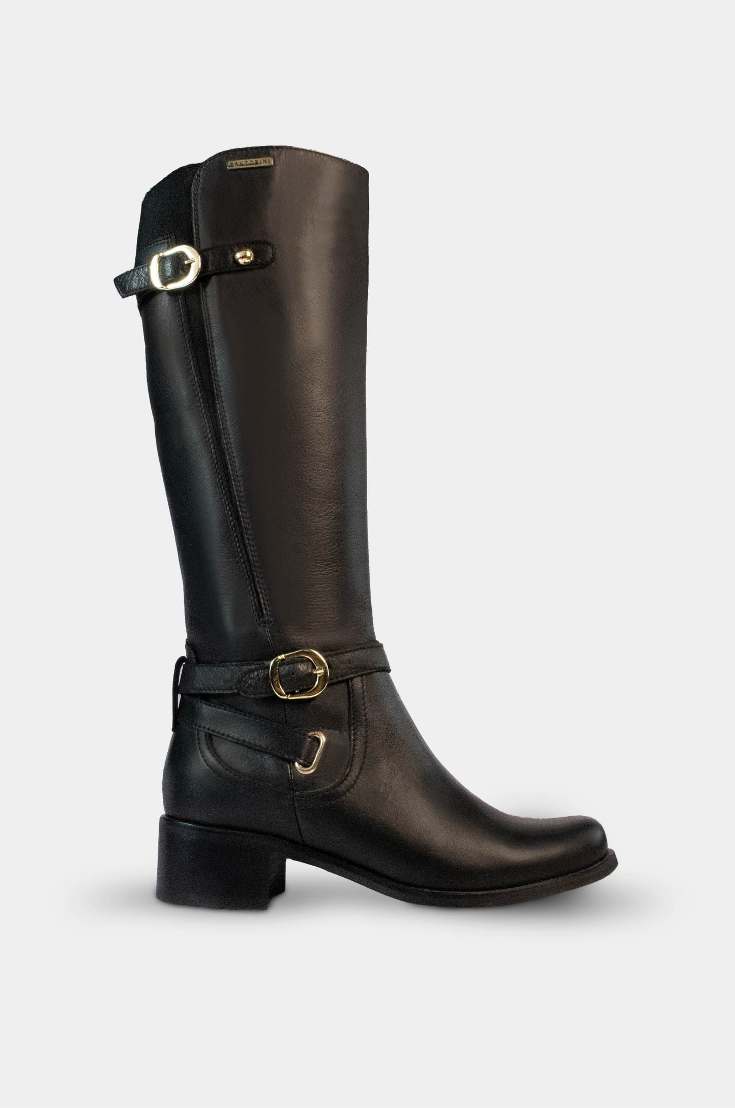 BOTAS PARA MUJER DINORA CUERO NEGRO