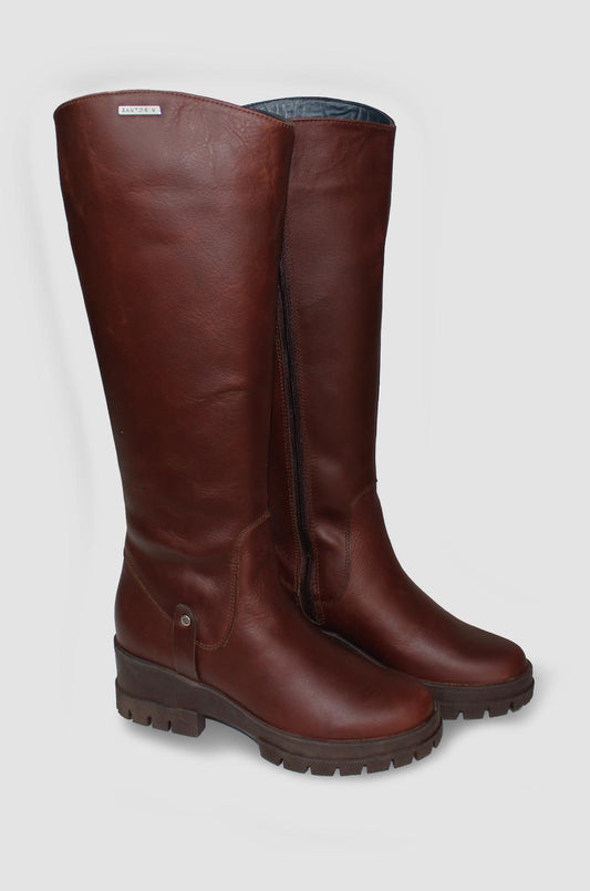 BOTAS PARA MUJER ALFALTO CUERO COÑAC