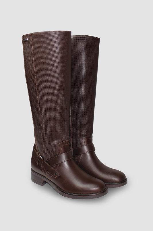 BOTAS PARA MUJER SIGAL CUERO CAFE