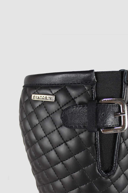 BOTAS PARA MUJER EVALUNA CUERO NEGRO