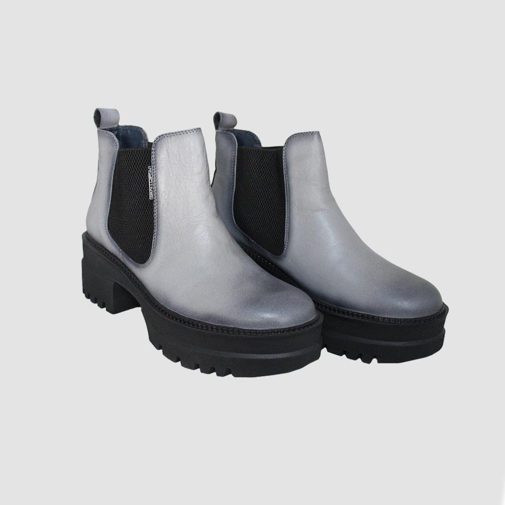 BOTINES PARA MUJER ARDA CUERO GRIS