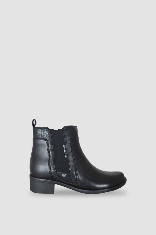 BOTINES PARA MUJER BOLONIA NEGRO