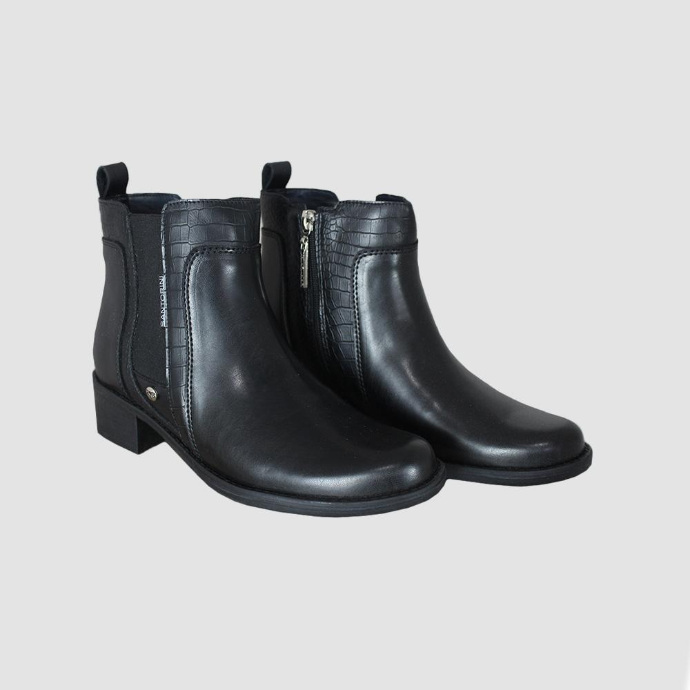 BOTINES PARA MUJER BOLONIA NEGRO