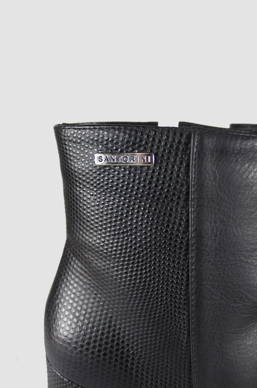 BOTINES PARA MUJER BRUNA CUERO NEGRO