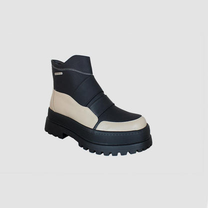 BOTINES PARA MUJER DANIA CUERO NEGRO