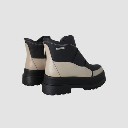 BOTINES PARA MUJER DANIA CUERO NEGRO