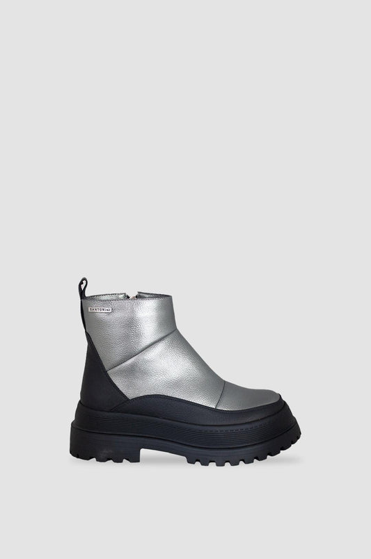 BOTINES PARA MUJER NELLY CUERO PLATA