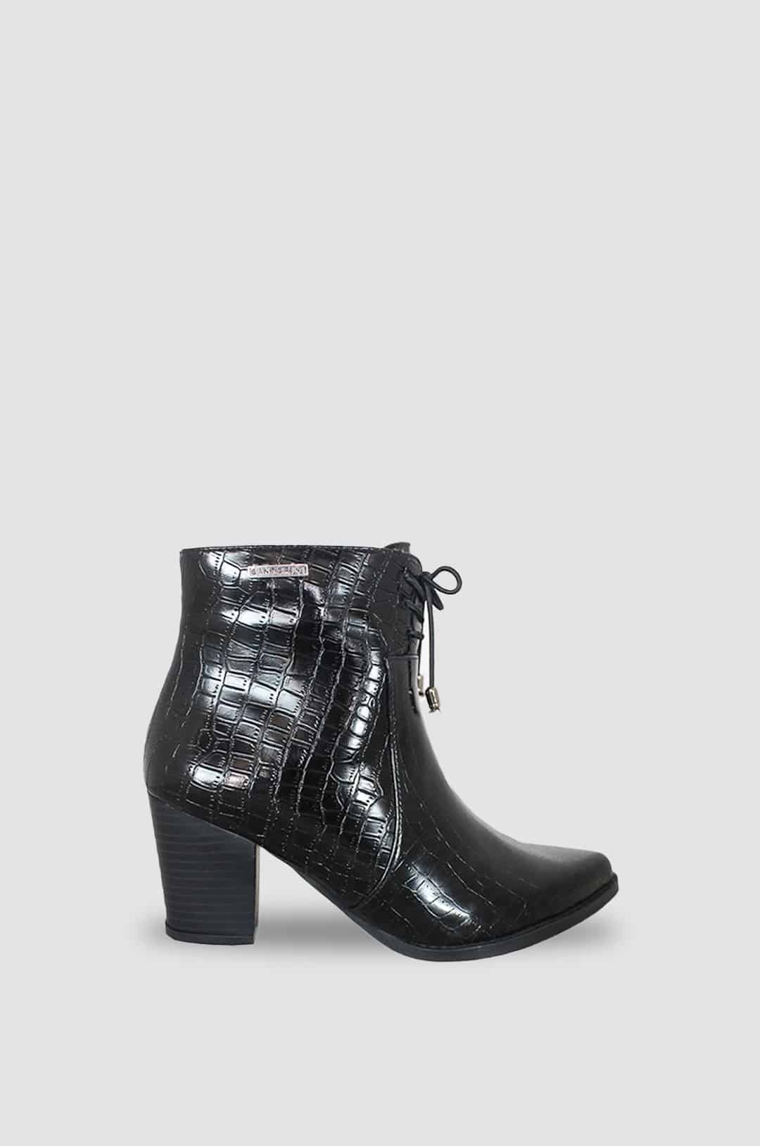 BOTINES PARA MUJER PANAL NEGRO