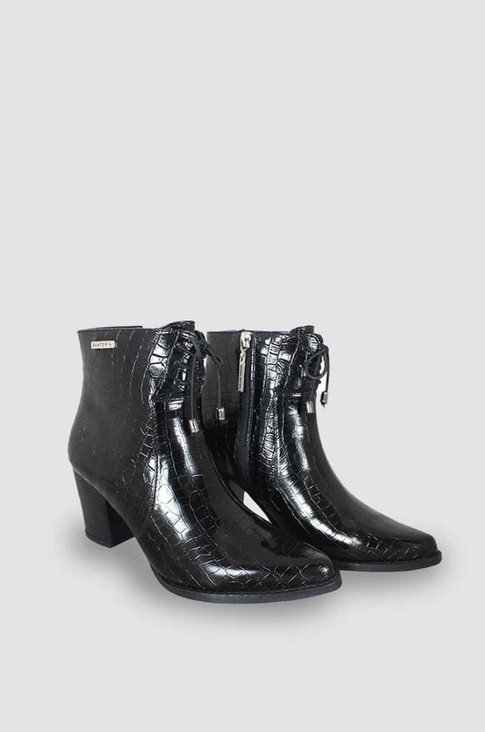 BOTINES PARA MUJER PANAL NEGRO