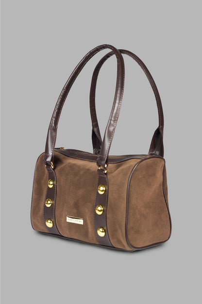 BOLSOS VALEN CUERO CAFE