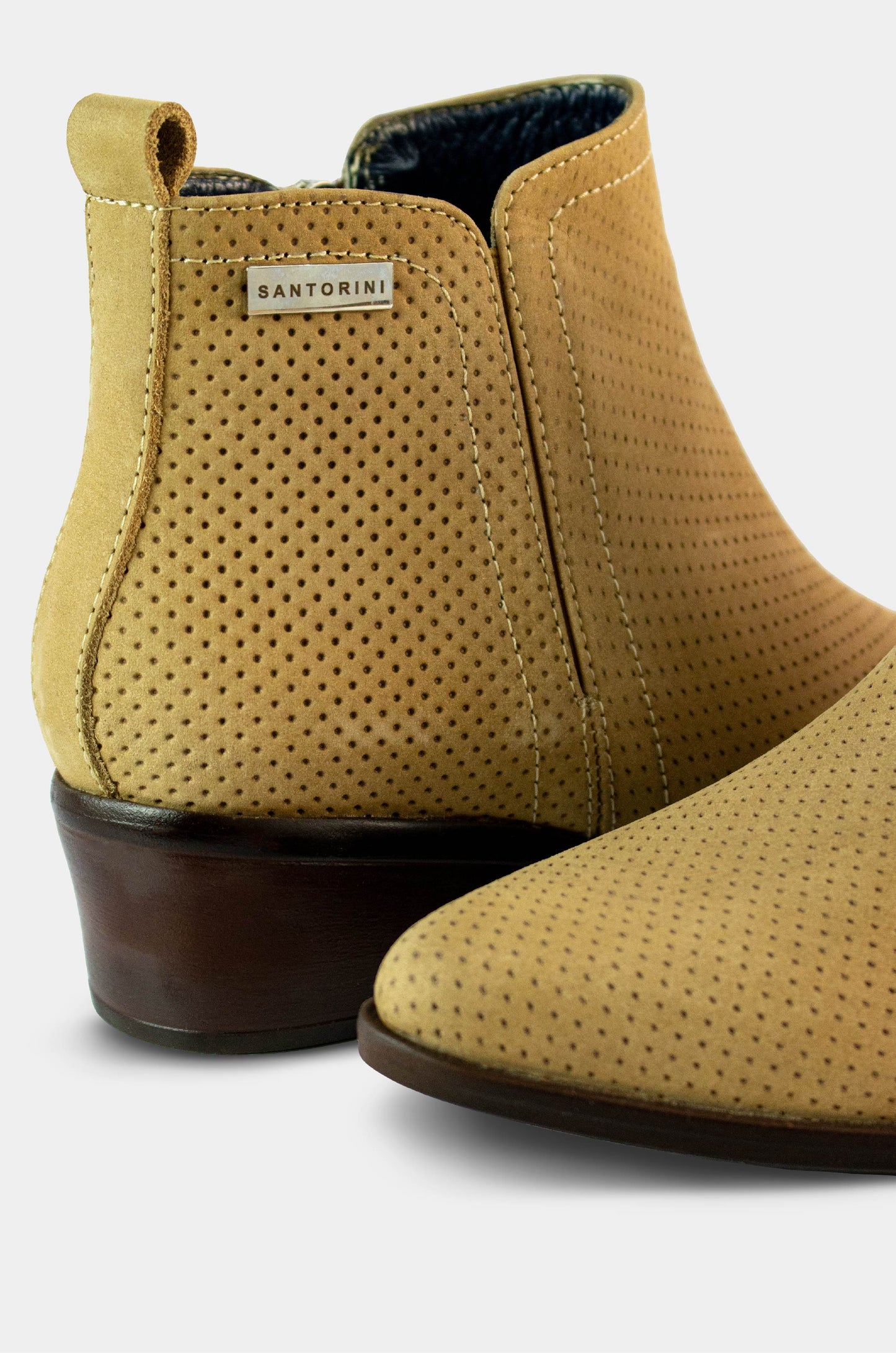 BOTINES PARA MUJER BOHO CUERO TAUPE
