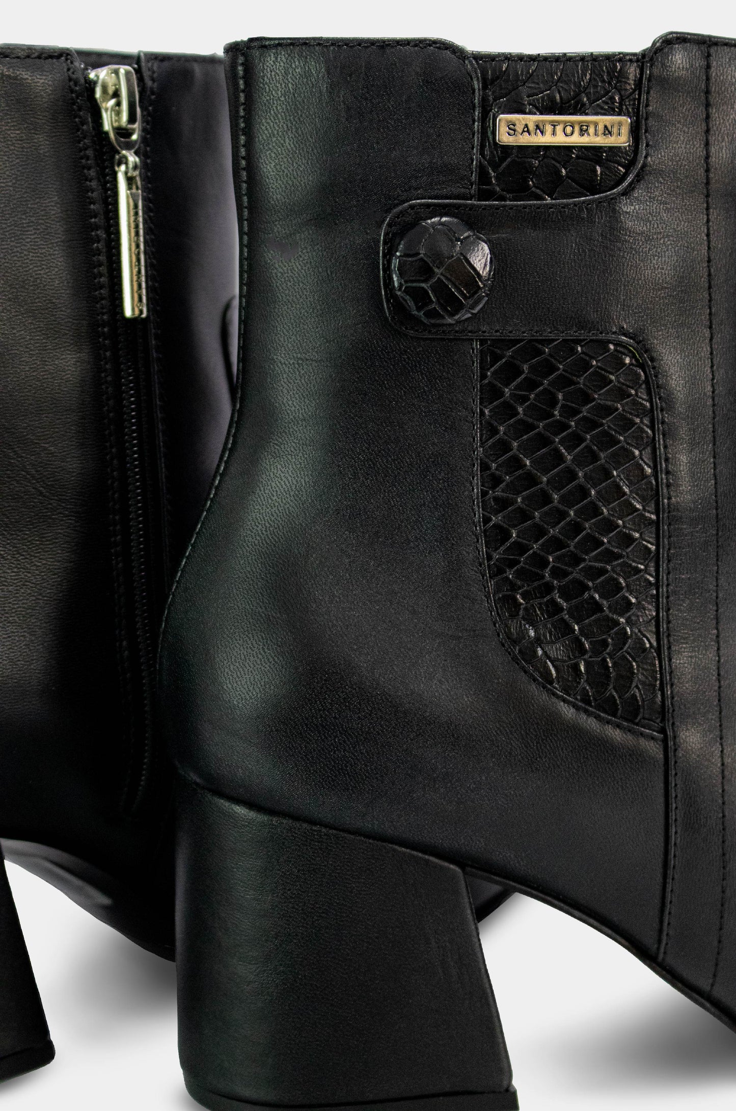 BOTINES PARA MUJER JULIETA CUERO NEGRO