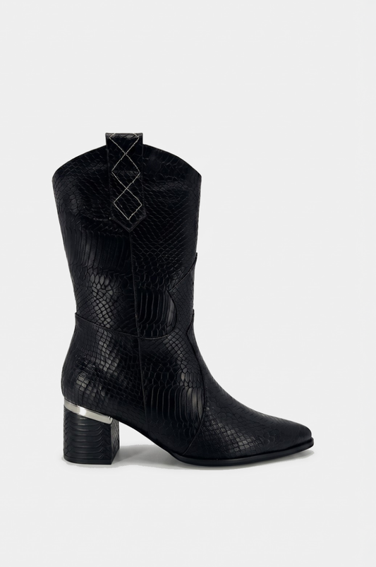 BOTAS PARA MUJER VALKIRIA CUERO NEGRO