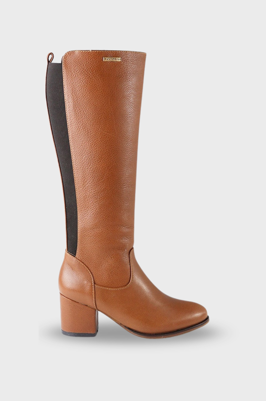 BOTAS PARA MUJER USELIA CUERO MIEL