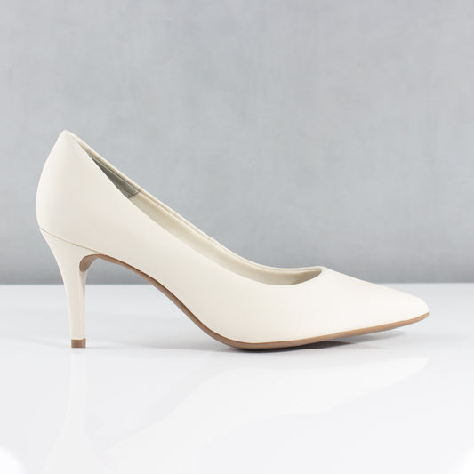 TACONES PARA MUJER GIOGINA CUERO BLANCO