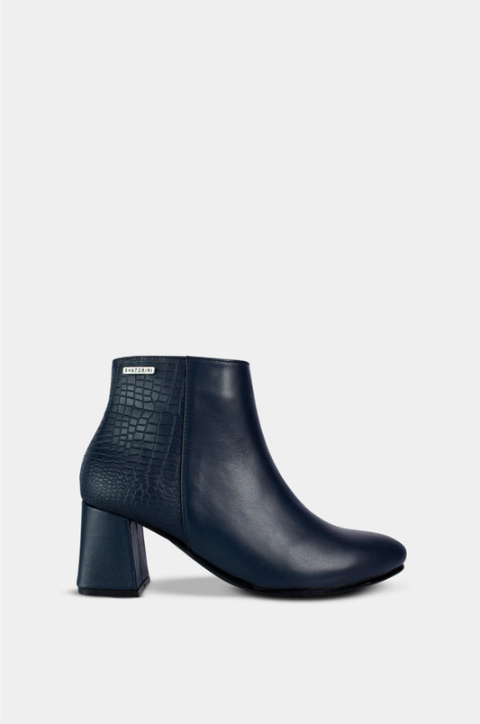 BOTINES PARA MUJER THAIANA1 CUERO AZUL