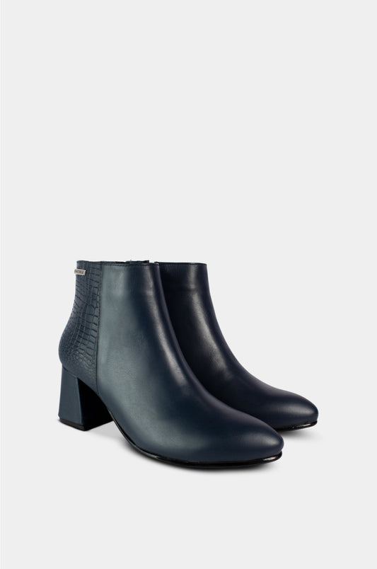 BOTINES PARA MUJER THAIANA1 CUERO AZUL
