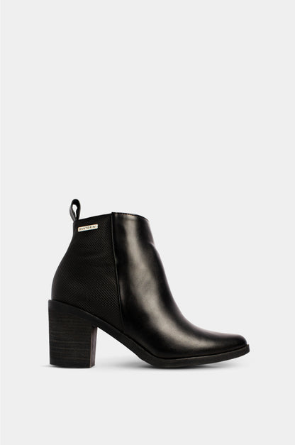 BOTINES PARA MUJER LANA NEGRO