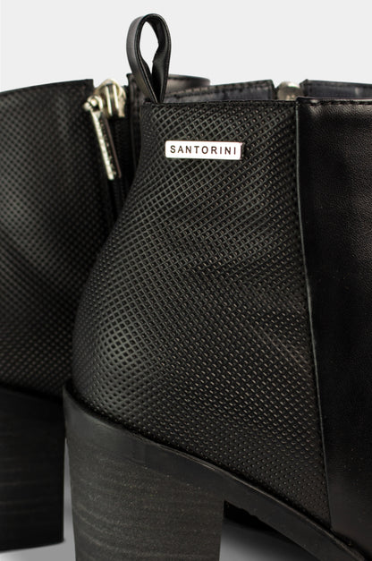BOTINES PARA MUJER LANA NEGRO