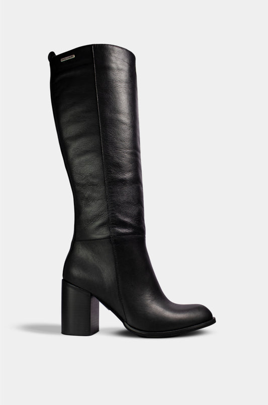 BOTAS PARA MUJER POLICARPA CUERO NEGRO