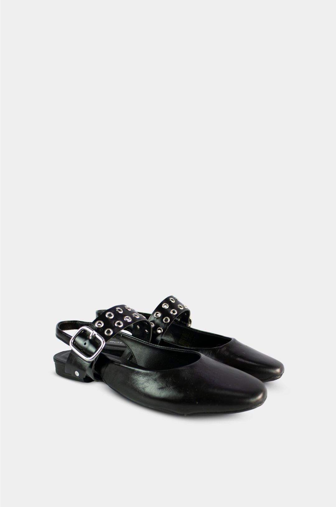 BALETAS PARA MUJER AVELA CUERO NEGRO