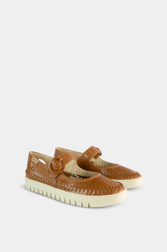 ZAPATOS PARA MUJER OREA CUERO CANELA