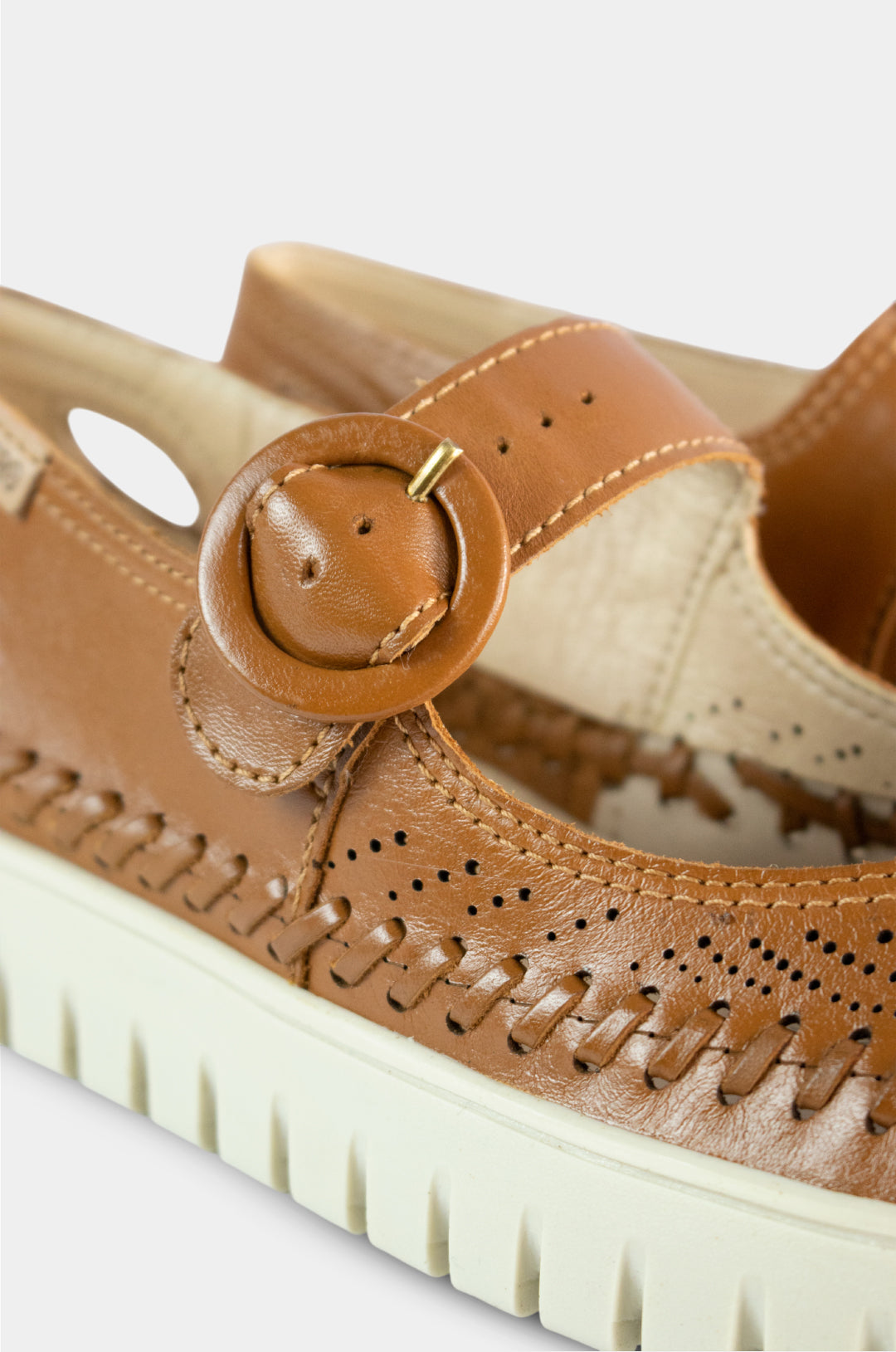ZAPATOS PARA MUJER OREA CUERO CANELA