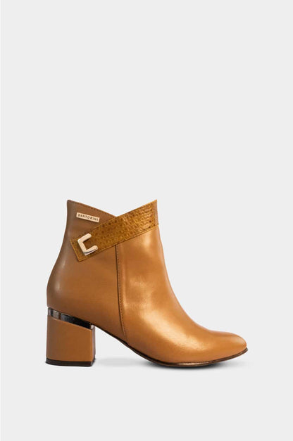 BOTINES PARA MUJER SEDA MIEL