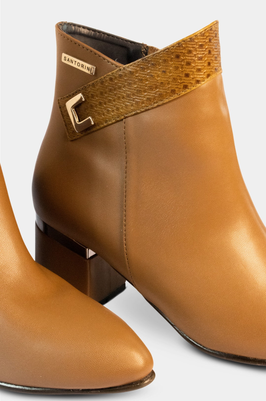 BOTINES PARA MUJER SEDA MIEL