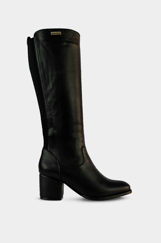 BOTAS PARA MUJER USELIA CUERO NEGRO