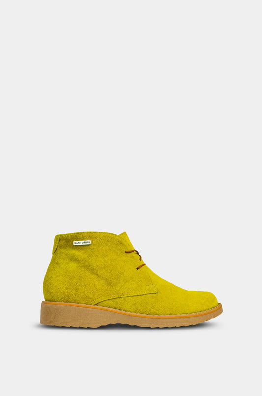 BOTINES PARA MUJER FRANCESA CUERO AMARILLO