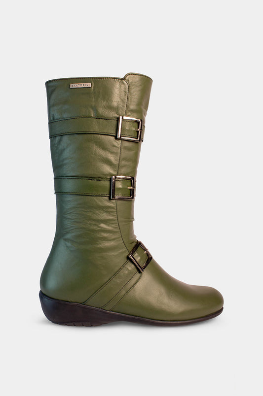 BOTAS PARA MUJER LEILA CUERO VERDE