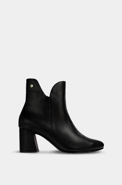 BOTINES PARA MUJER ALESSIA CUERO NEGRO