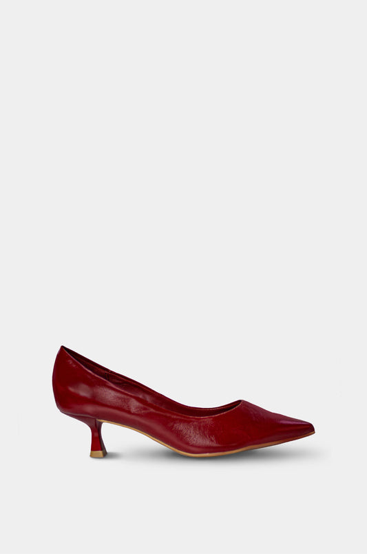 TACONES PARA MUJER ISADORA CUERO VINOTINTO