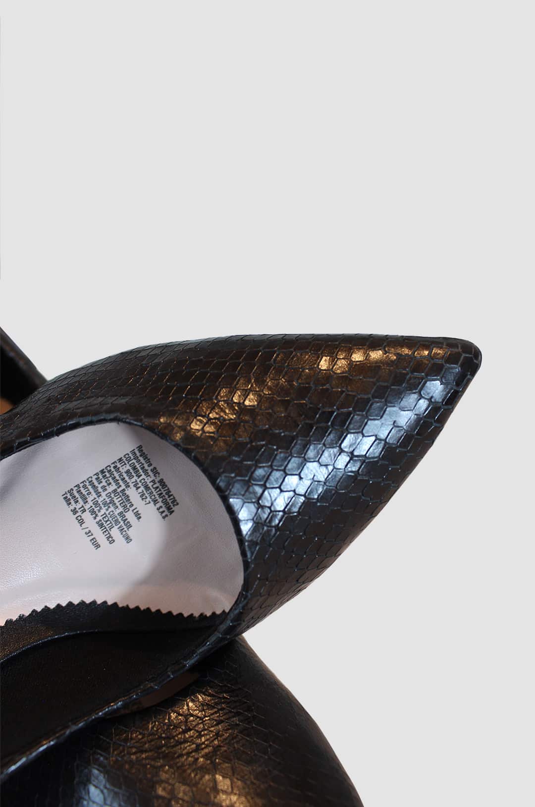 TACONES PARA MUJER ABIGAIL CUERO NEGRO