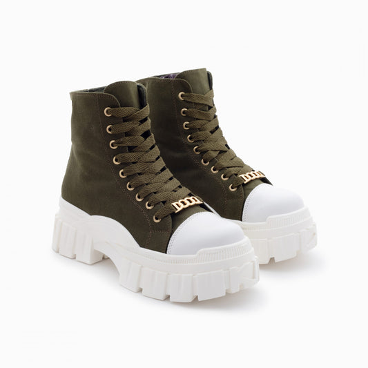 BOTINES PARA MUJER CHAVIN VERDE