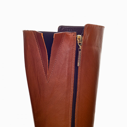 BOTAS PARA MUJER TAI CUERO MIEL