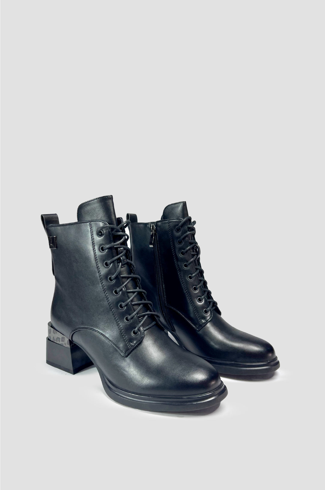 BOTINES PARA MUJER NERA NEGRO