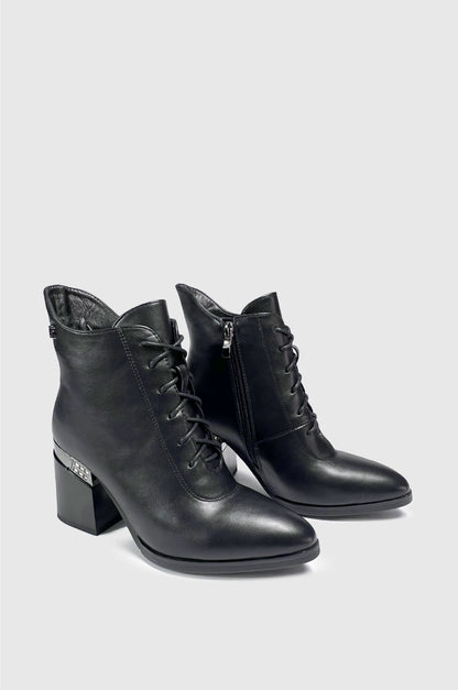 BOTINES PARA MUJER LORA NEGRO