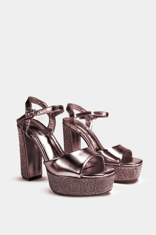 SANDALIAS PARA MUJER VIDRA DORADO