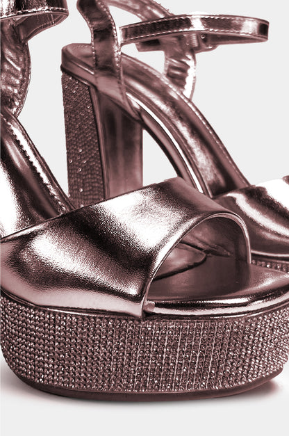 SANDALIAS PARA MUJER VIDRA DORADO