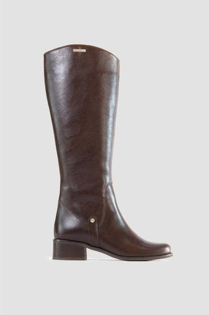 BOTAS PARA MUJER DAMARIS CUERO CAFE