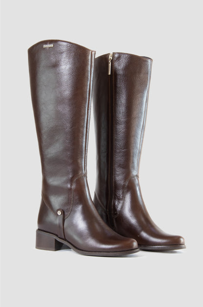 BOTAS PARA MUJER DAMARIS CUERO CAFE