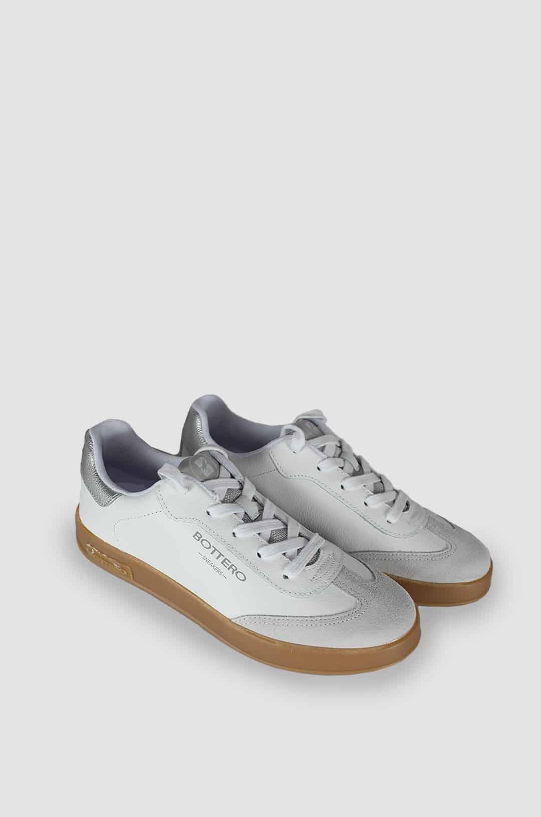 TENIS PARA MUJER PERINA CUERO BLANCO