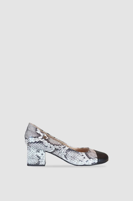 TACONES PARA MUJER CHIARA CUERO GRIS